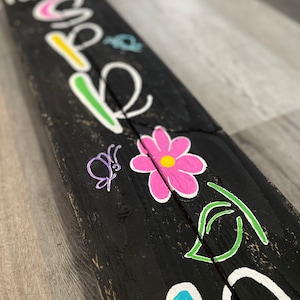 Hello Spring Porch Sign, Sweet Summer Time Porch Sign, Double Sided ...