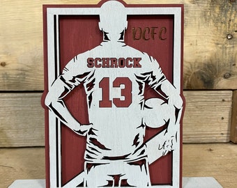 Soccer Sign, Personalized Soccer Sign, Custom Soccer Sign, Wood Soccer Sign