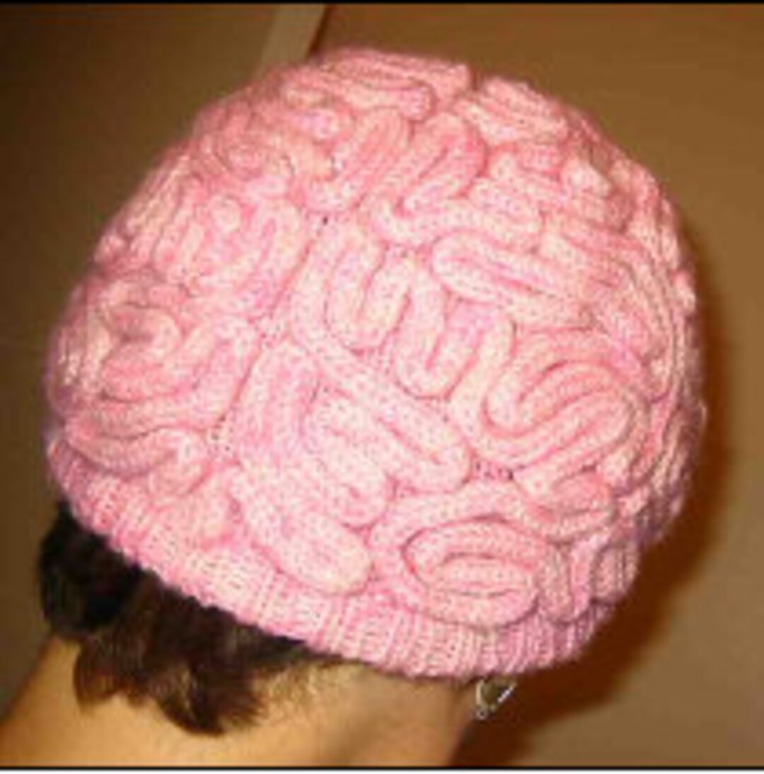 Crochet Brain Hat Pattern Etsy