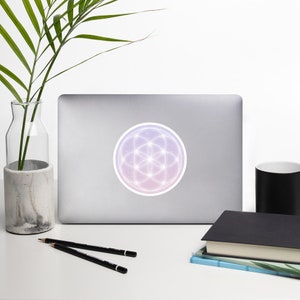 Seed of Life Vinyl Sticker Decal - Sacred Geometry Sticker - Spiritual Sticker - Laptop, Water Bottle Sticker