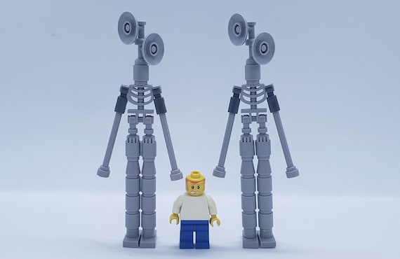 2x Brick Pieces Small Siren Head Custom Set Trevor Henderson