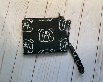 Bully Silhoutte- small wristlet