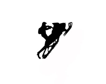 Snowmobile window sticker vinyl decal   by NinetyNineDesigns