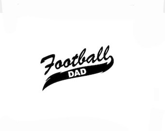 Football Dad window sticker vinyl decal ,cups, glasses, tumblers   by NinetyNineDesigns