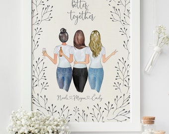 Best Friends Art Etsy