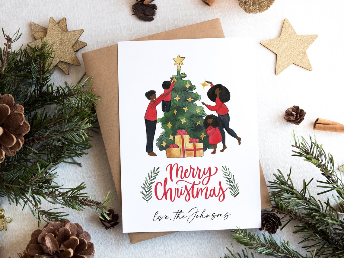 Carte de Noël personnalisée IMPRIMABLE joyeux Noël  Etsy