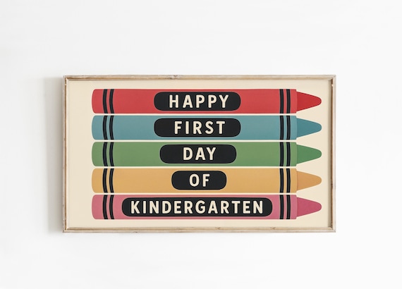 Kindergarten Frame TV Art: Back to School TV Screensaver