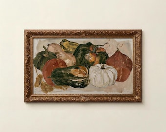 Cuadros de calabazas para televisión, paquete de arte mural de otoño y Halloween para televisión, +250 obras de arte