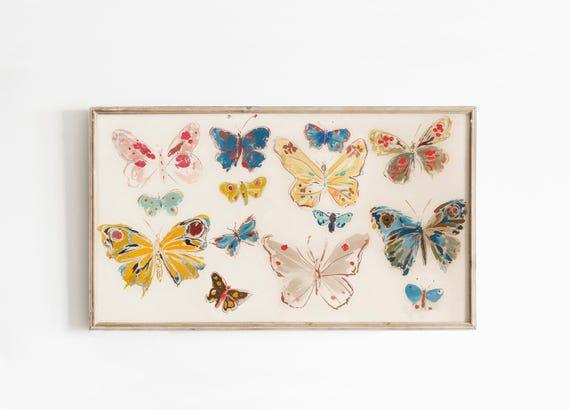 spring Frame Tv Art, butterflies Tv Screensaver, Digital Download