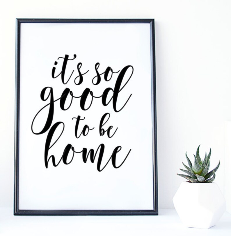 Modern Printable Art It's so Good to Be Home Gallery Wall Etsy