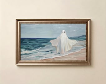Küstengeist Rahmen TV-Kunst, Summerween Halloween Samsung Rahmenkunst, Strandgeist TV-Bildschirmschoner, digitaler Download