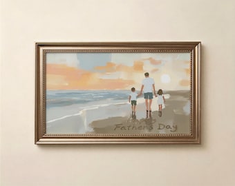 Father's day Frame tv art, Coastal background screensaver