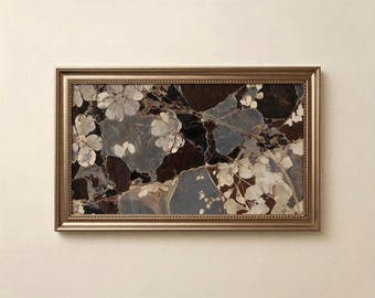 Marco de TV, Arte abstracto botánico