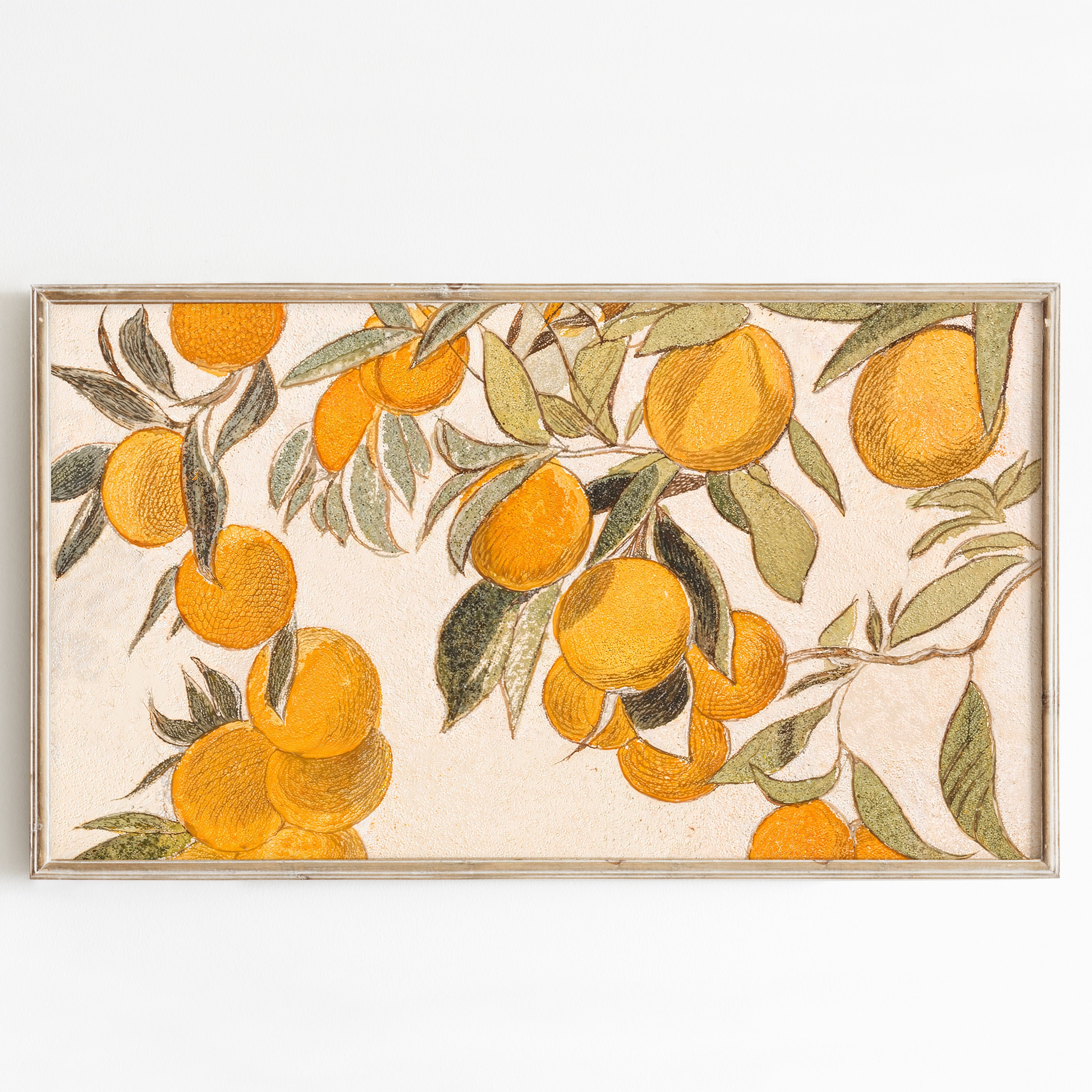 Orange Tree Summer Frame TV Art Screensaver , Digital Download - Etsy