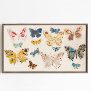 lente Frame Tv Art, vlinders tv-screensaver, digitale download afbeelding 4