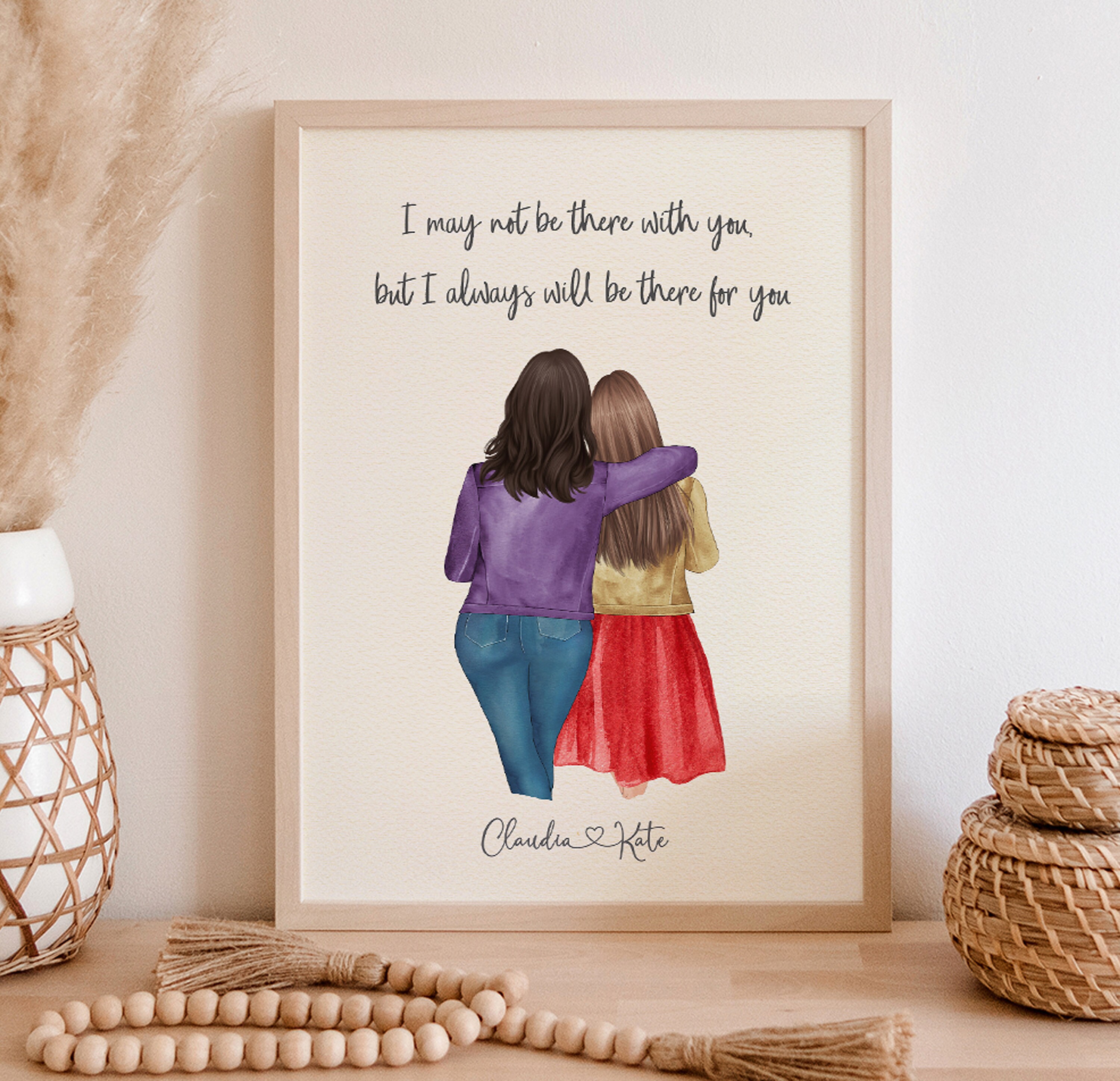 Personalized best friend wall art thoughtful encouragement Etsy