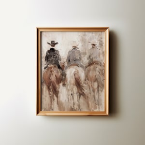 western art print, cowboy wall art, downloadable digital art