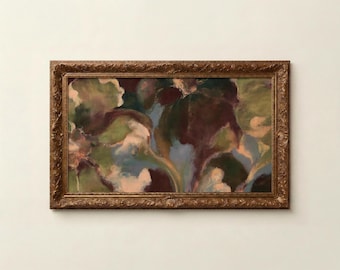 Marco abstracto para televisión, arte artístico, ambiente melancólico