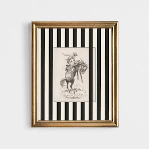 Western Art Prints, schwarze Western Dekor druckbare Kunst
