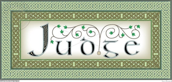Irish surname Butler intricately rendered with celtic knots original design