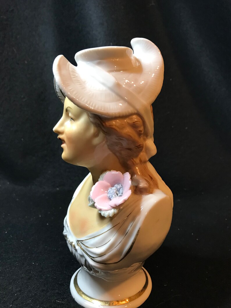 Vintage Pair of Head Vases Busts Victorian Gentleman and Etsy