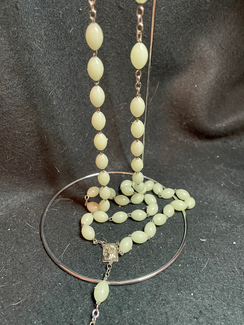 Beautiful Large Glow in the Dark Rosary Italy Etsy