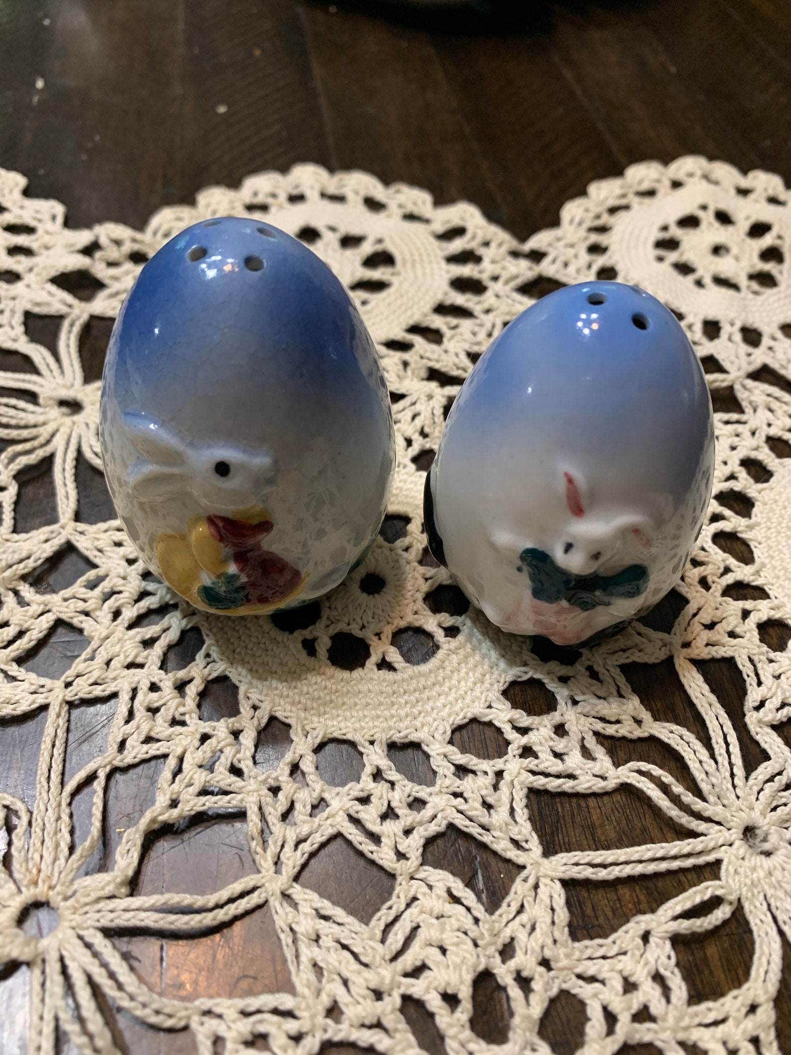 Vintage Adorable EASTER EGG Salt and Pepper Shakers with Etsy