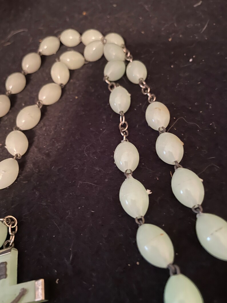 Beautiful Large Glow in the Dark Rosary Italy Etsy