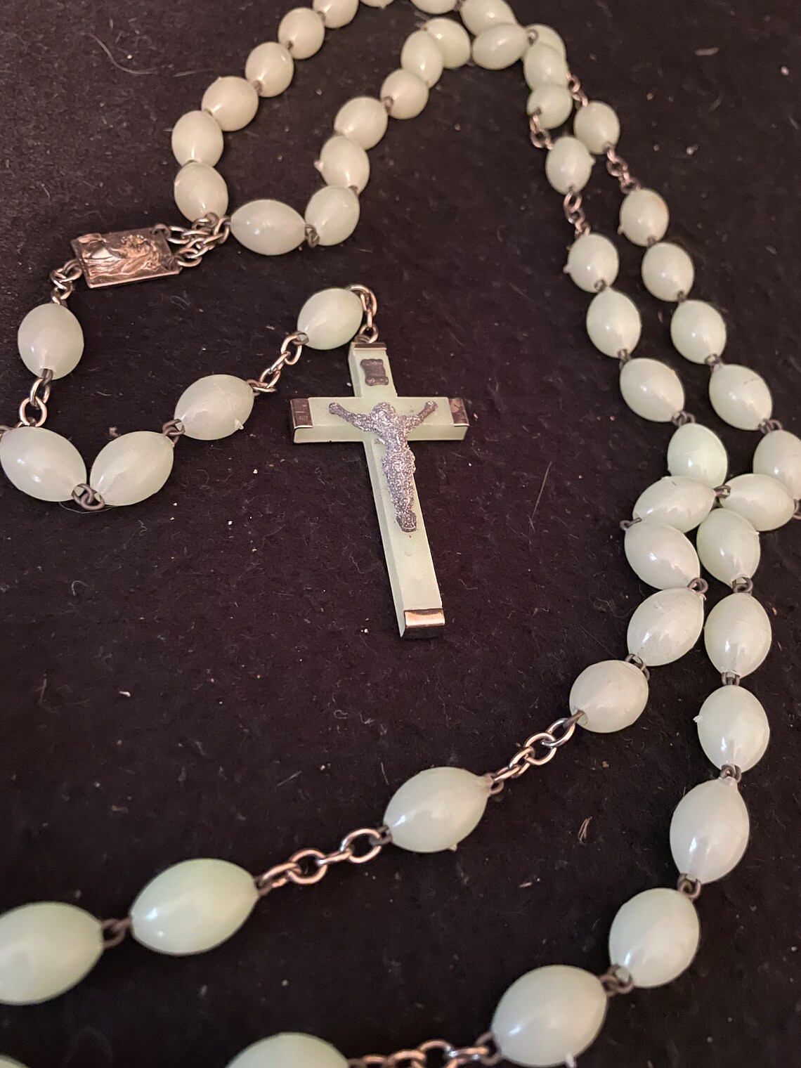 Beautiful Large Glow in the Dark Rosary Italy Etsy