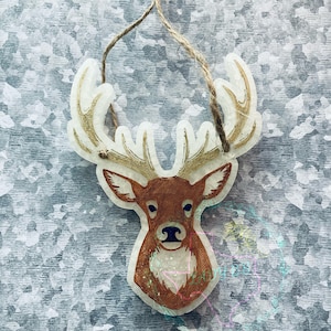 Deer Head Car Freshener | Hunting Truck Air Freshener | Rustic Outdoorsman Gift | Long-Lasting Buck Freshie