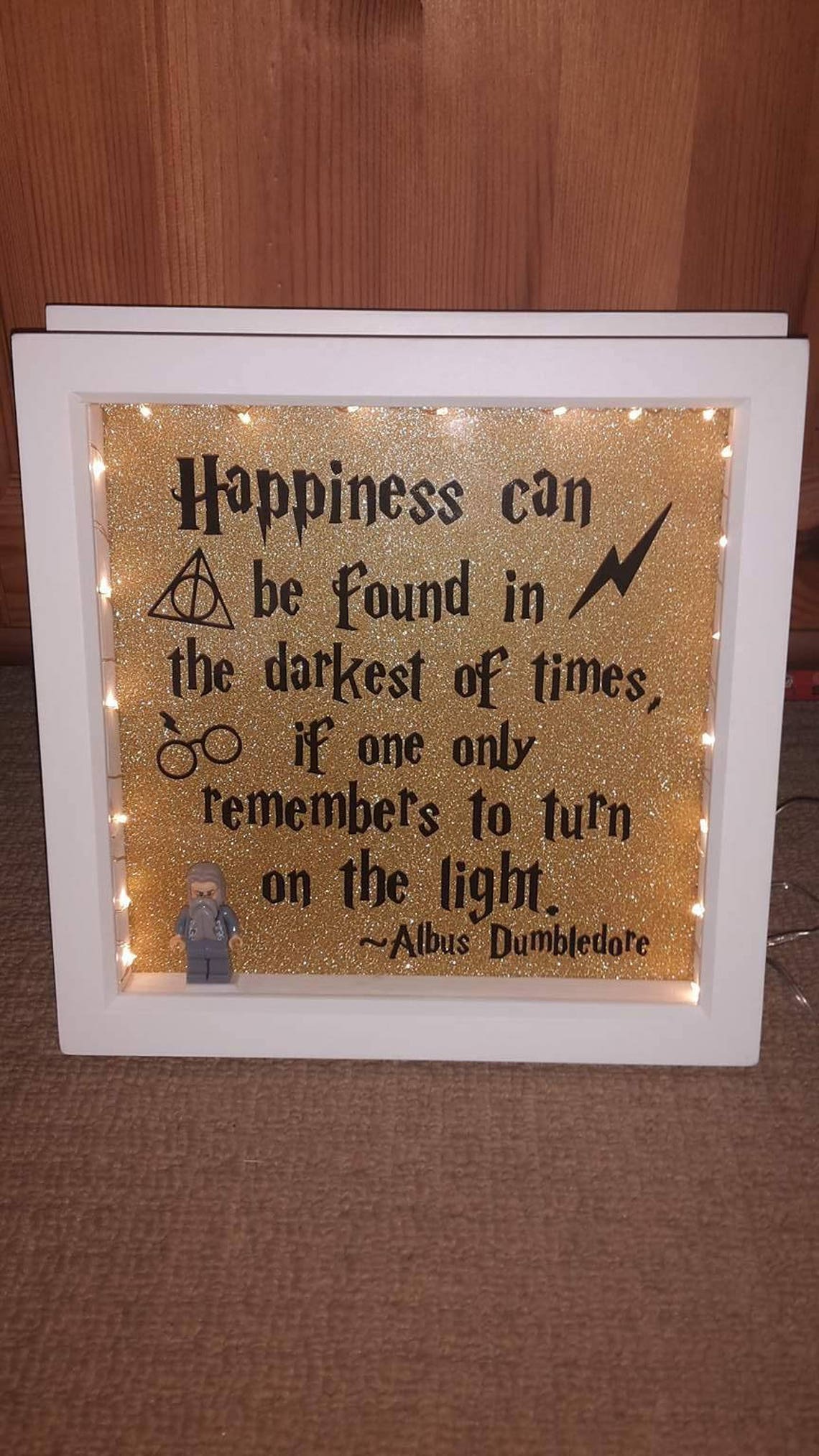 Harry Potter Quote 'Happiness can be found in the darkest | Etsy