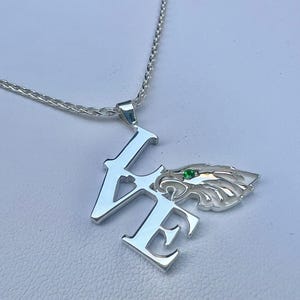 Eagles Philly LOVE Pendant Love Eagle Necklace