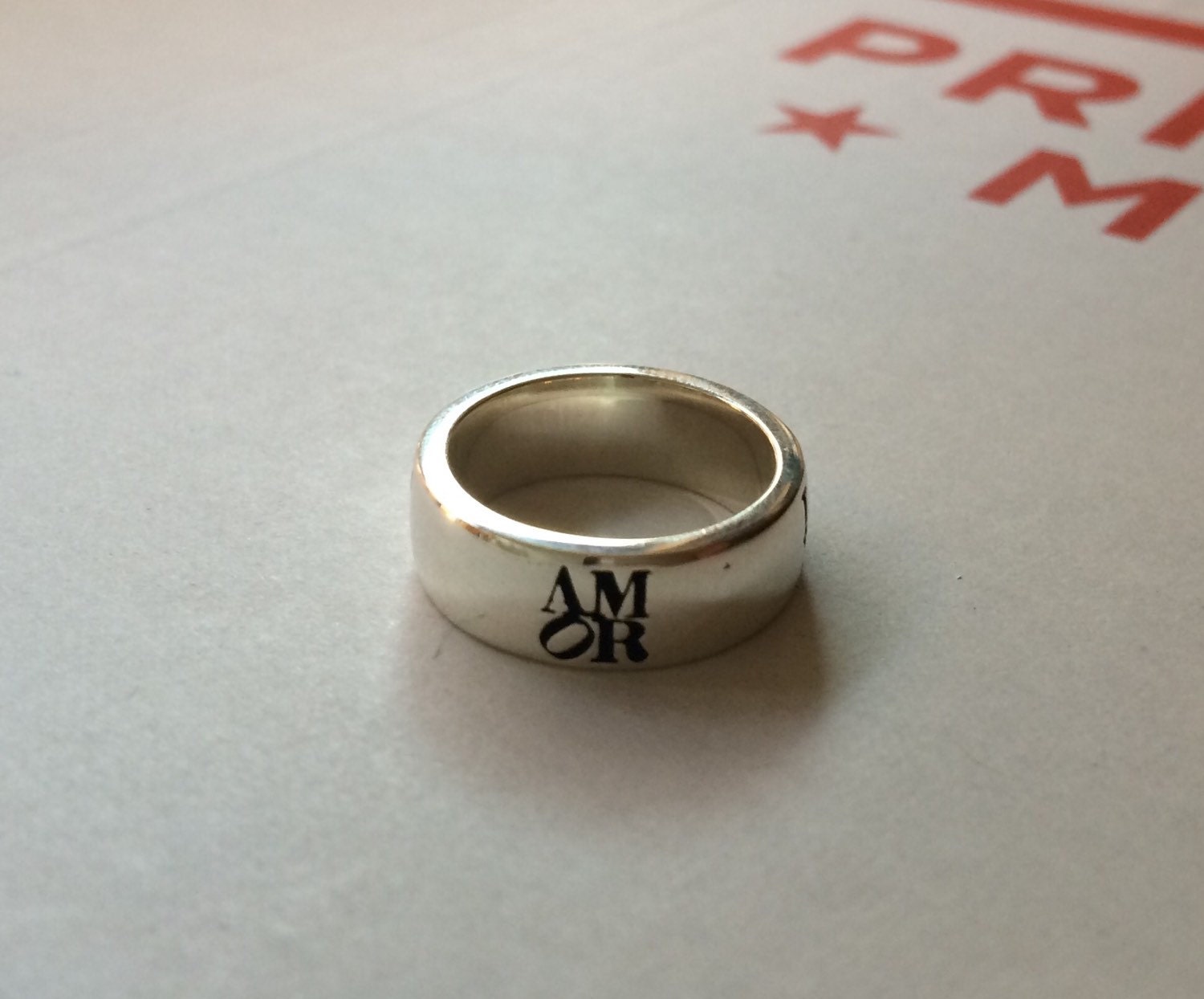 Amor Rings Silver AMOR Ring - Etsy