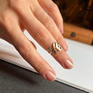 14K Gold LOVE Ring, Midi Ring or Pinky Ring