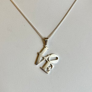 Handmade LOVE Necklace love PENDANT in Sterling Silver Etsy