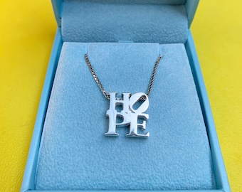 HOPE Pendant in Sterling Silver Hope Necklace