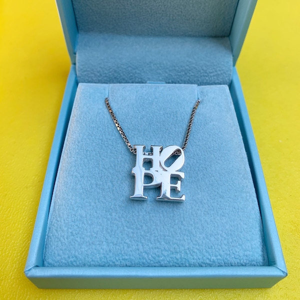 HOPE Pendant in Sterling Silver Hope Necklace