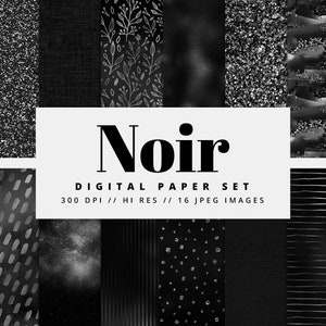 Black Foil Digital Paper, Seamless Textures,Silver, Digital Metallic Foil, Glam Texture, Printable, Instant Download, Commercial Use