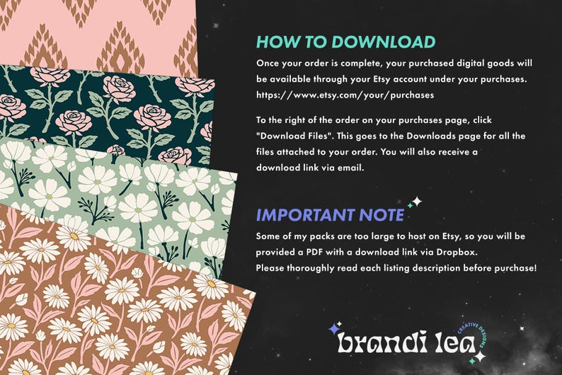 Emerald Floral Digital Paper Set, Seamless Textures, Boho Patterns ...