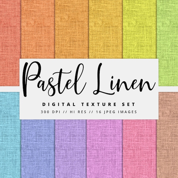 Pastel Linen Textures, Linen Digital Paper, Burlap Textures, Fabric Textures, Printable, Instant Download, Gold, Commercial Use