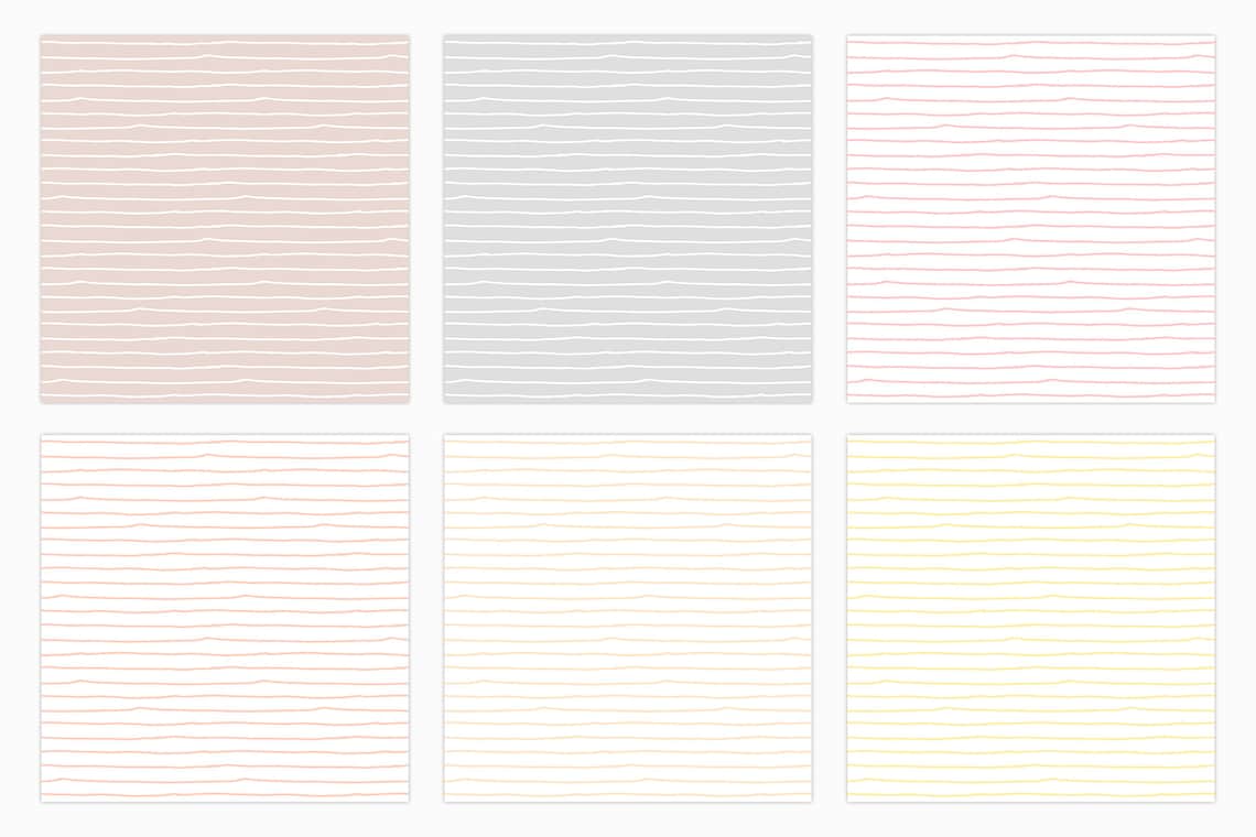 Pastel Stripes Digital Paper,striped Patterns, Printable Paper, Pastel ...