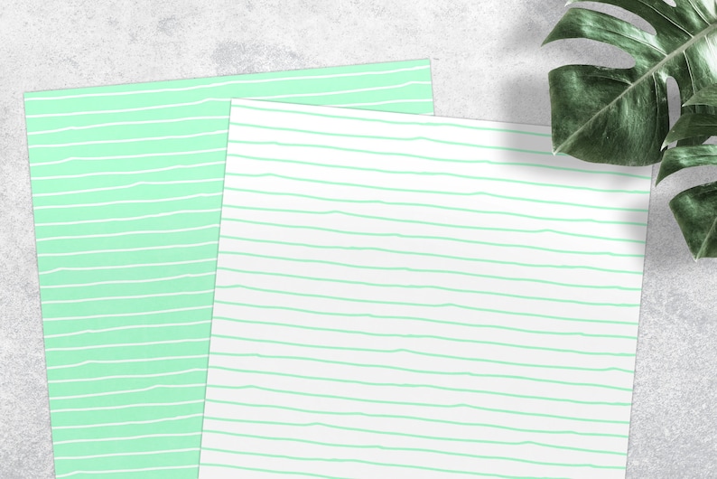 Pastel Stripes Digital Paper,striped Patterns, Printable Paper, Pastel ...