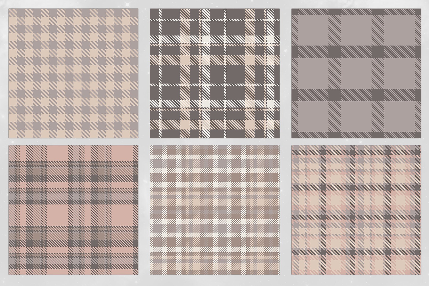 Fall Flanel Pattern Neutral Flannel Digital Paper, Plaid Seamless Textures, Fall Flannel ...