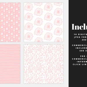 Blush Pink Pastel Digital Paper, Printable Paper, Pastel Patterns ...
