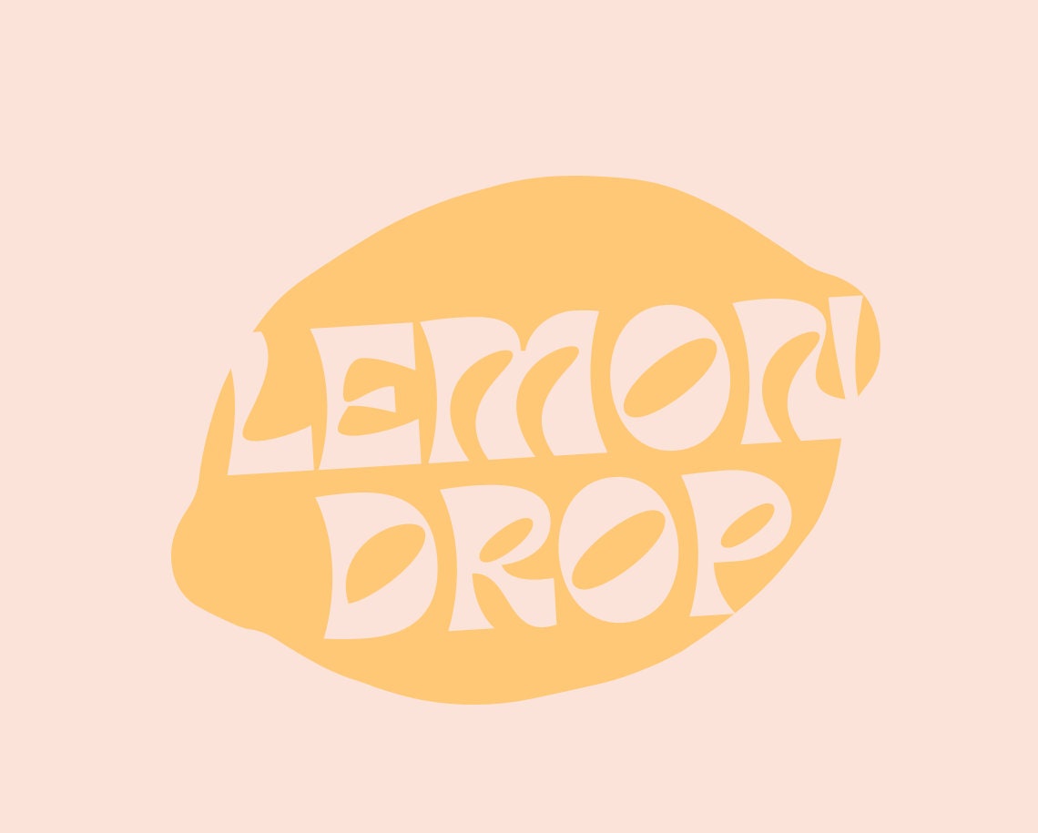 DIY Canva Logo Template - Lemon Editable Logo - Fun Colorful Boho Logo ...