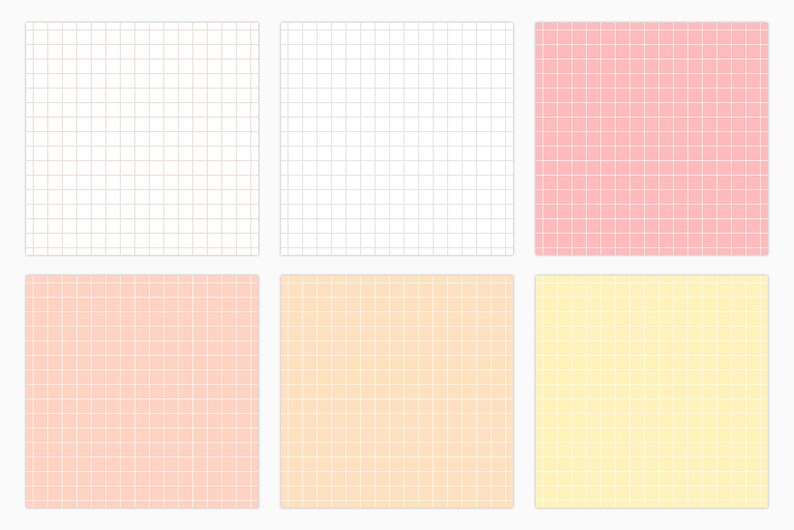 Pastel Grid Digital Paper Grid Patterns Square Backgrounds Etsy