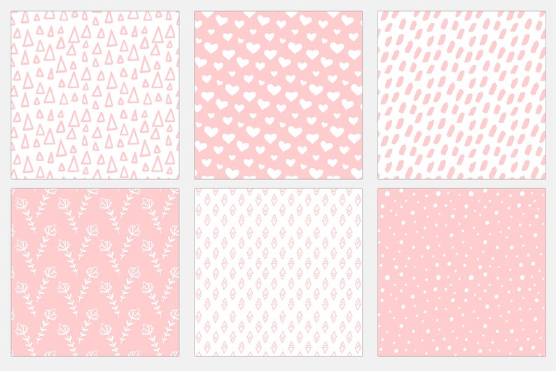 Blush Pink Pastel Digital Paper Printable Paper Pastel - Etsy