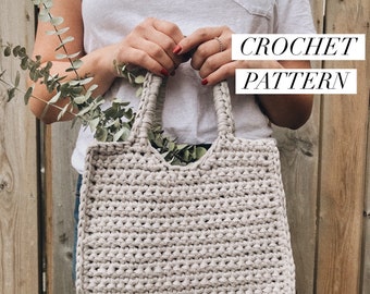 Structured Crochet Square Bag \ EASY Crochet Pattern