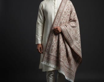 The Amritsar Store Mens Fine Wool Kani Shawl – Paisley Pattern , Shawl For Men