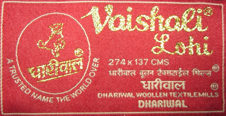 Woollen Shawl Large Wrap Meditation Shawl Vaishali Blended Polycot Full Size 2.75 mtr x 1.25 mtr 1 Kg image 10